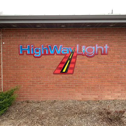 Highway Light and Landscape Picture 1