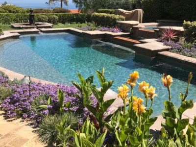 How to Landscape Around a Swimming Pool Without the Mess