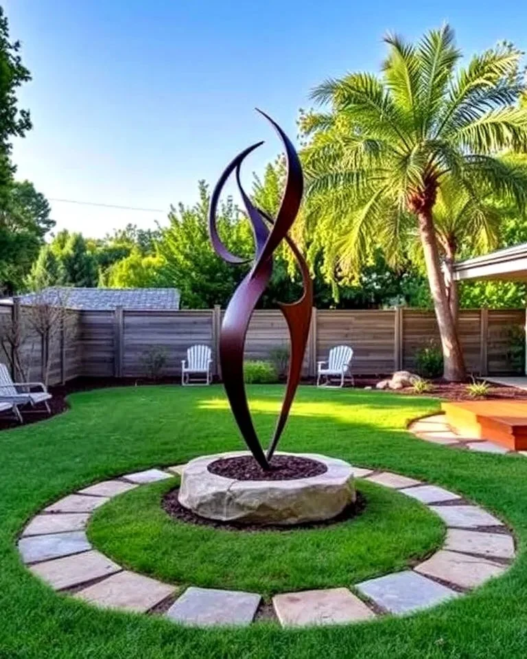How to Choose & Place Outdoor Sculptures or Art in Your Landscape