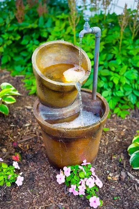 How to Build a Courtyard Fountain With Recycled Materials DIY Guide
