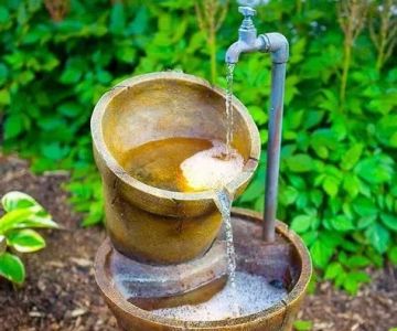 How to Build a Courtyard Fountain With Recycled Materials DIY Guide
