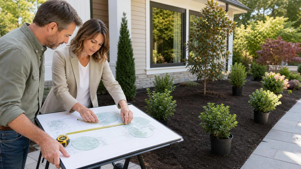 Plan Landscape Spacing With Mature Plant Size