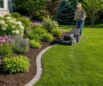 How to Shape Garden Bed Edges for Easier Mowing
