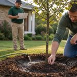 Newly Planted Tree and Shrub Watering Log: Adjust as Roots Establish