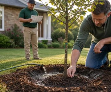 Newly Planted Tree and Shrub Watering Log: Adjust as Roots Establish