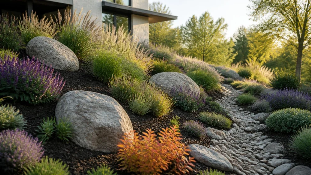 Landscape Boulder Placement: Plan Scale, Stability, and Drainage