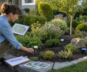 Landscape Plant Map: Label Beds, Trees, and Irrigation Zones