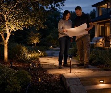 Landscape Lighting Plan: Map Fixtures, Glare, and Access