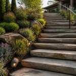 Garden Steps on a Slope: Rise, Drainage, and Handrails