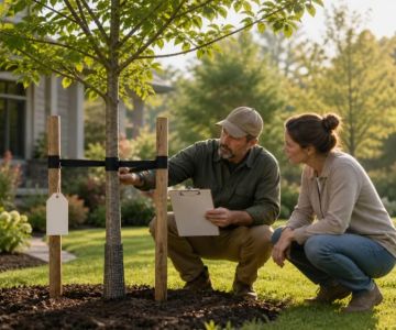 Tree Stakes and Ties: Inspect, Adjust, and Remove on Time