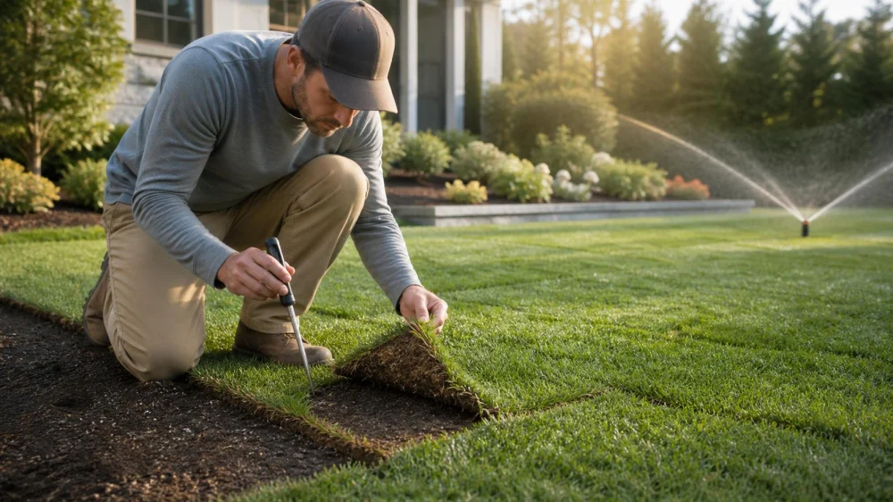 New Sod in the First Month: Water by Moisture, Weather, and Rooting