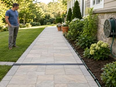 Garden Hose Route: Protect Walkways and Connections