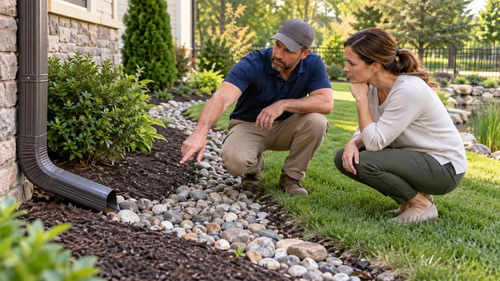 Landscape French Drain Review: Route, Outlet, and Soil