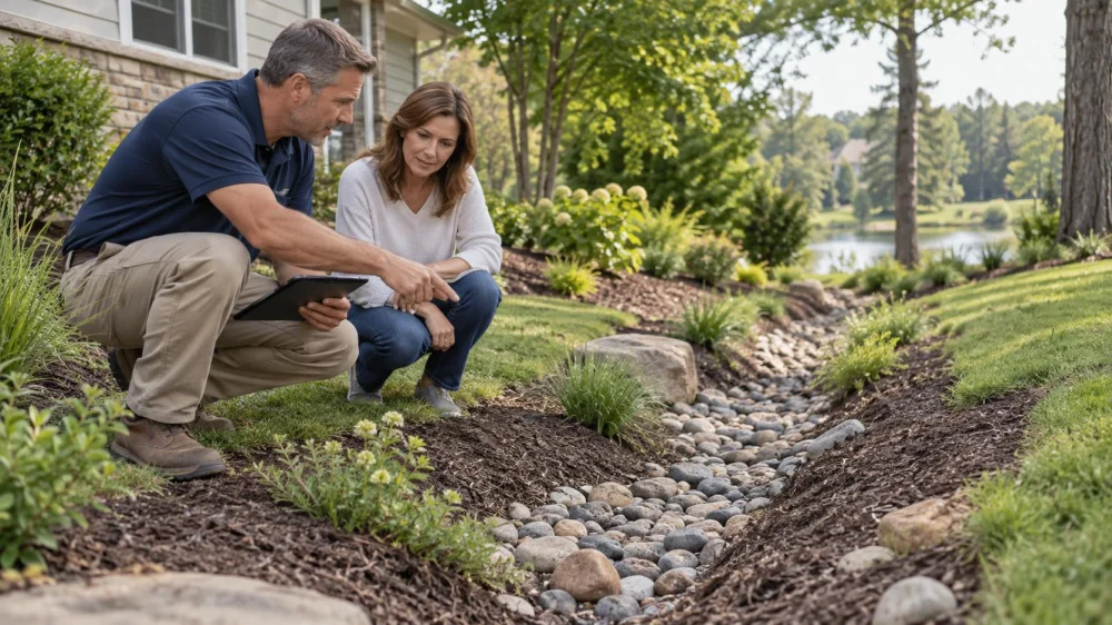Landscape Drainage Swale: Slope, Flow, and Maintenance