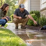 Landscape Drainage Walk: Slopes, Puddles, and Downspouts