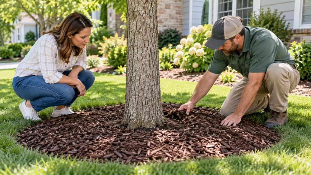 Tree Mulch Ring Review: Depth, Trunk Gap, and Drainage