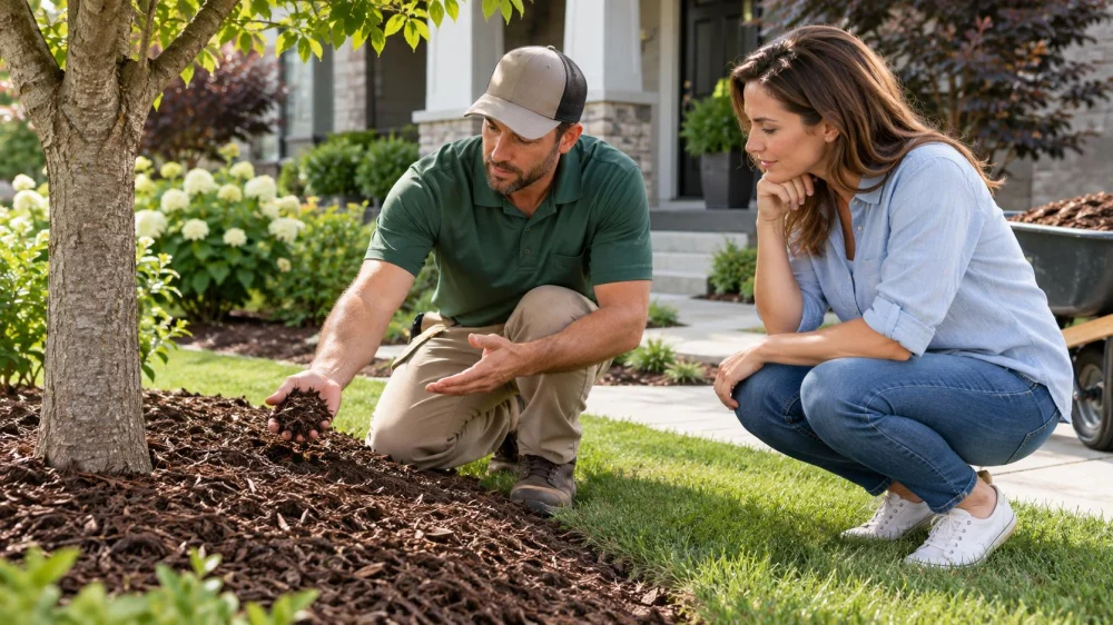 Landscape Mulch Depth: Trees, Beds, and Drainage
