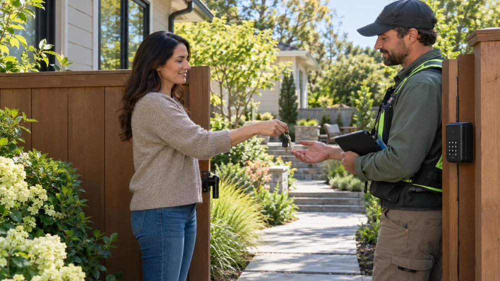 Landscaping Access Handoff: Keys, Codes, Privacy, and Records