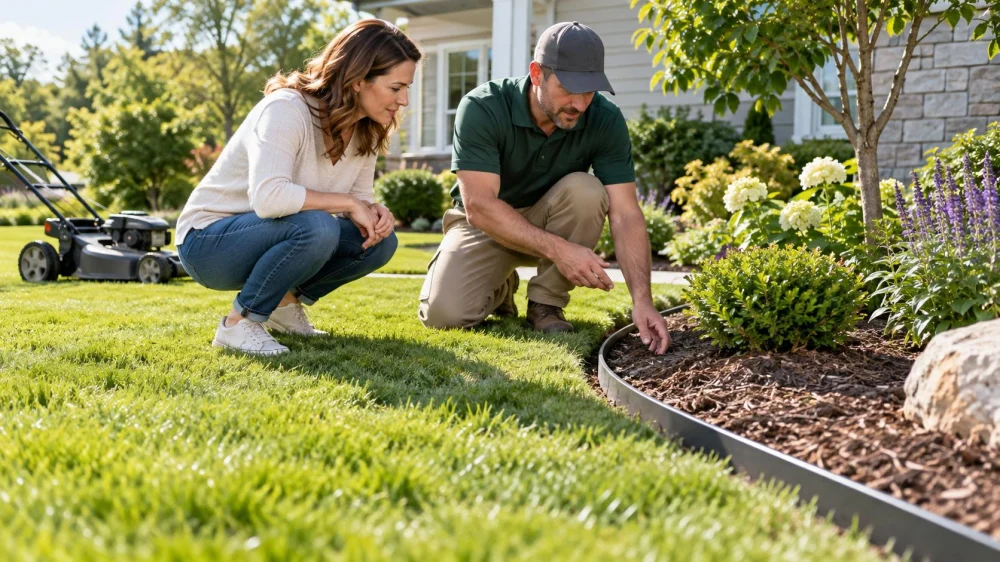 Landscape Edging Check: Height, Curves, and Mower Clearance