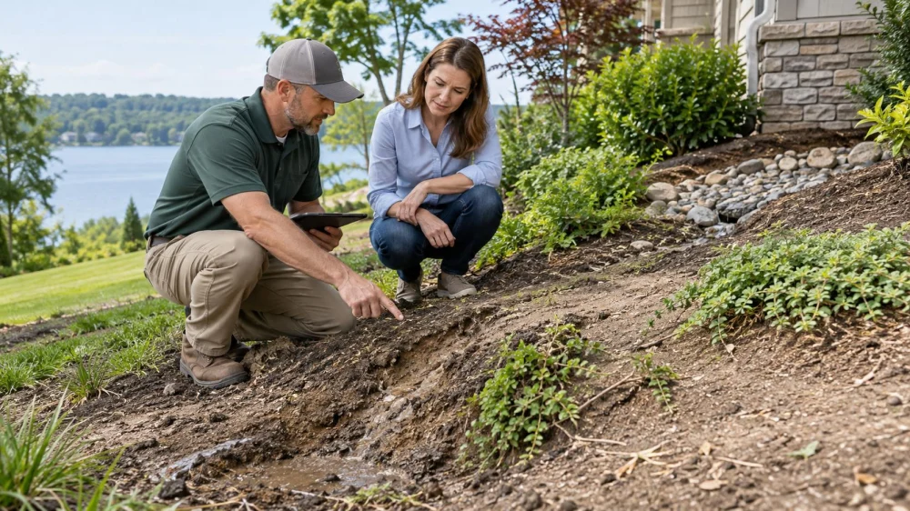Landscape Erosion Check: Bare Soil, Runoff, and Plant Cover